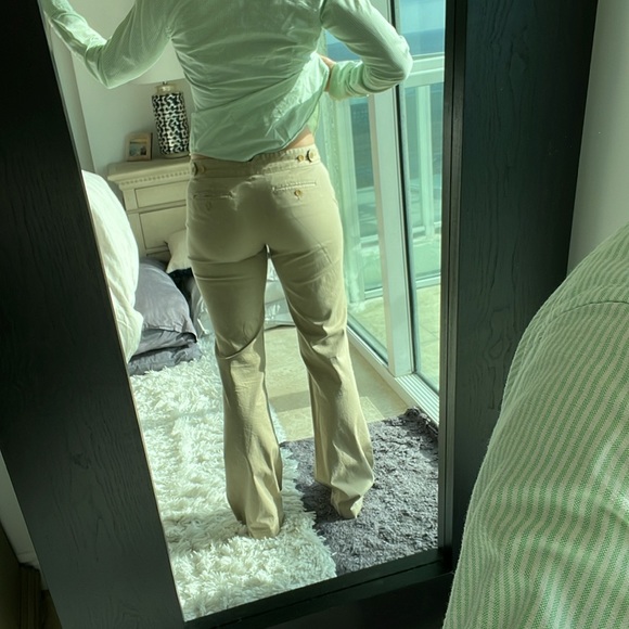 BCBGMaxazria size 6 boot leg khakis - Picture 2 of 5
